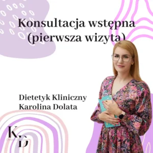 Konsultacja dietetyczna online pierwsza wizyta Karolina Dolata dietetyk kliniczny